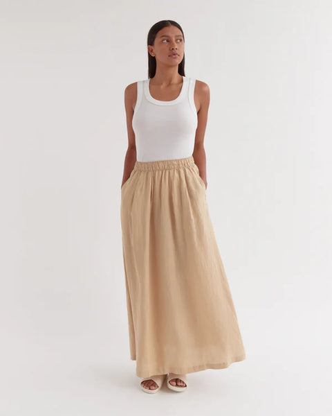 ASSEMBLY LABEL - Linen Noma maxi skirt - Almond! 10