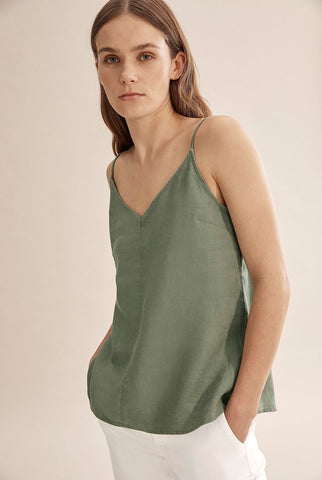COUNTRY ROAD - Organic French linen cami - Sage! 12