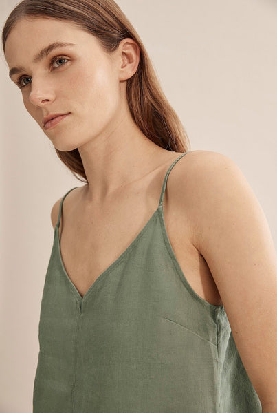 COUNTRY ROAD - Organic French linen cami - Sage! 12