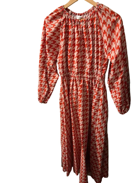 DEAR SUTTON - Alexis dress - Ruby houndstooth print! 14