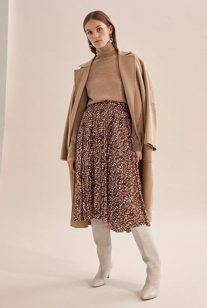 COUNTRY ROAD - Camel melange verified merino roll neck! 8-10