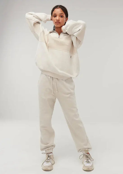 GHANDA (BN) "Track north" stone grey trackies! 6-8