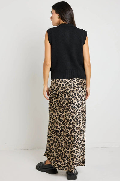STORIES BE TOLD "Record" leopard satin maxi skirt! 16