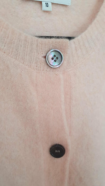 SUPERETTE - Angora blend Coven cardi - Peach! 10-12