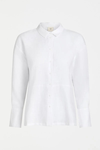 ELK - French linen pleat back Stilla shirt! 10-12