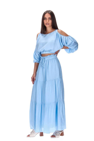 AMAYA - Whitney crop top - Ice blue! 14