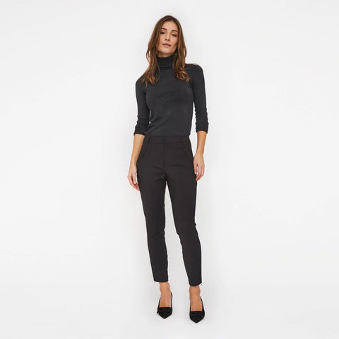 FIVE UNITS - Angelie zip hem black trousers! 10