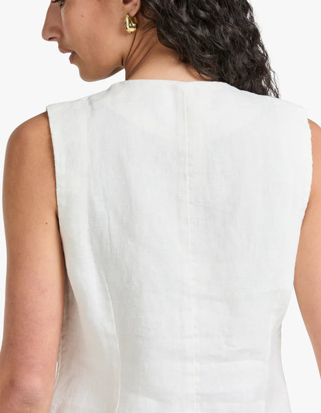 ASSEMBLY LABEL - Calla linen vest - Antique white! 12