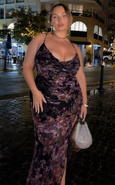 SHOW PO (BN) "Aletta" burn out floral maxi dress! 14