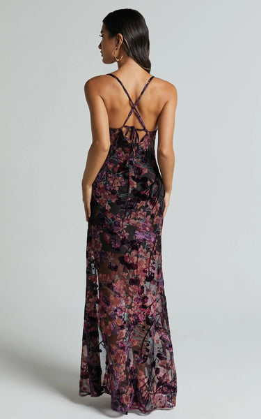 SHOW PO (BN) "Aletta" burn out floral maxi dress! 14