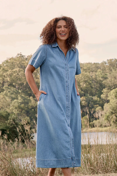 DENIM By Adrift - Anna chambray maxi dress! 14