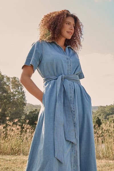 DENIM By Adrift - Anna chambray maxi dress! 14