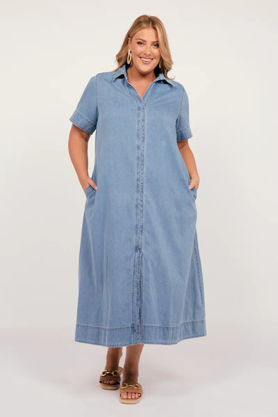 DENIM By Adrift - Anna chambray maxi dress! 14
