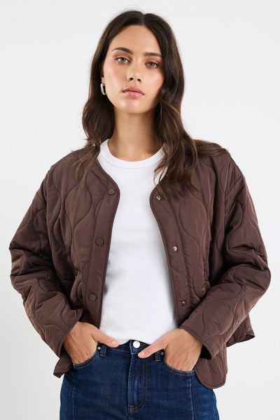 STORIES TO BE TOLD (LN) "Apex" puffer jacket - Chocolate! 14
