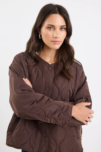 STORIES TO BE TOLD (LN) "Apex" puffer jacket - Chocolate! 14