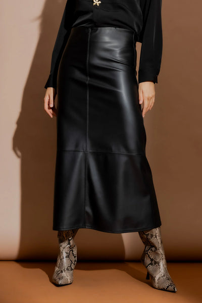 MOTTO - Faux leather A-line skirt! 14