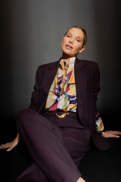 MOTTO - Floral abstract silky blogger shirt! 12