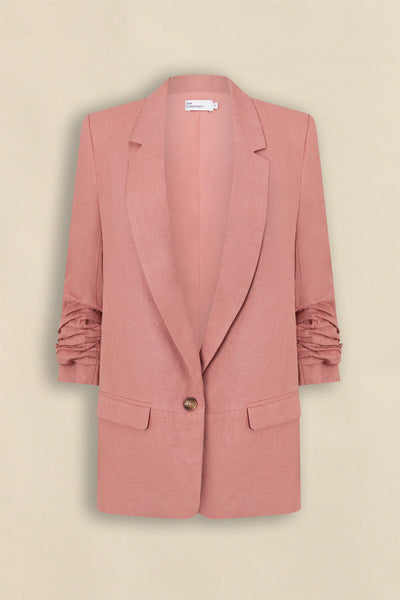 ZOE KRATZMANN (LN) Prevail linen jacket - Pink clay! 10-12