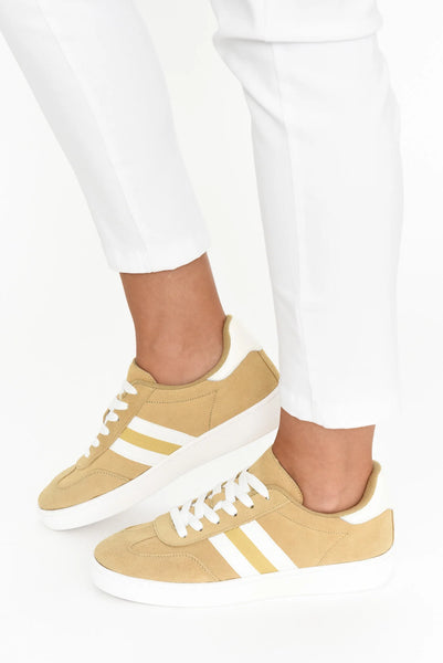 ALFIE & EVIE "Attitude" leather sneakers - Natural/white! 38
