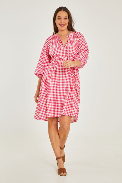 BETTY BASICS - Penny lane pink gingham dress! 10-12