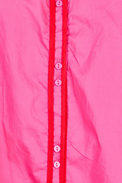 BETTY BASICS (LN) Caspian cotton shirt - Pink/red! 18