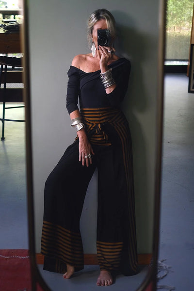 EWA TRIBAL JEWLERY "The Black Rust Fisherman" pants! 8-12