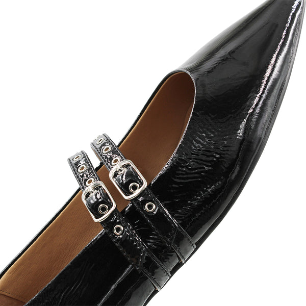 BRESLEY (LN) "Aidan" patent leather flats! 40