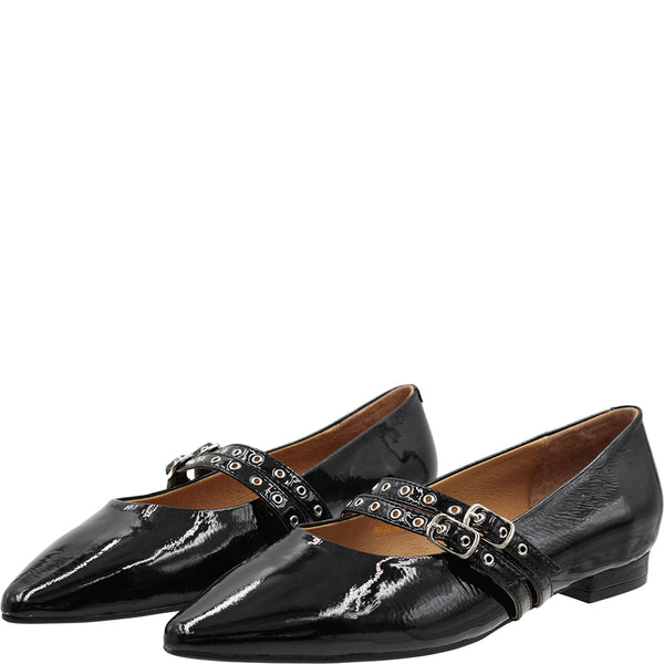 BRESLEY (LN) "Aidan" patent leather flats! 40