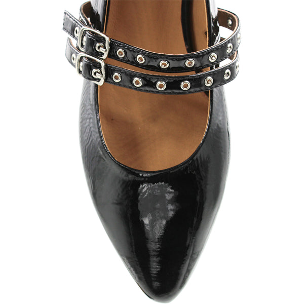 BRESLEY (LN) "Aidan" patent leather flats! 40
