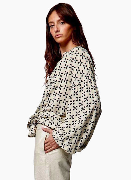 BANDITAS FROM MARSEILLE - Colourful print Seattle top! O/S