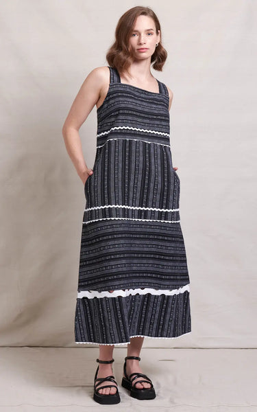NERIS (LN) Linen blend zig zag dress! 16