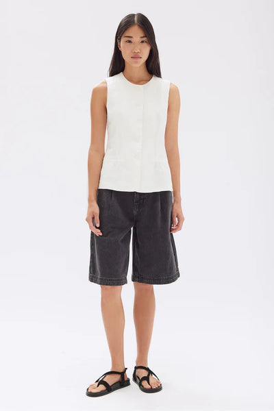 ASSEMBLY LABEL - Calla linen vest - Antique white! 12