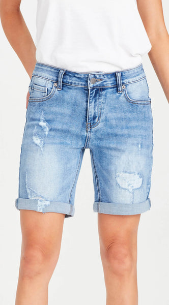 JUNKFOOD "Della" denim shorts! 14