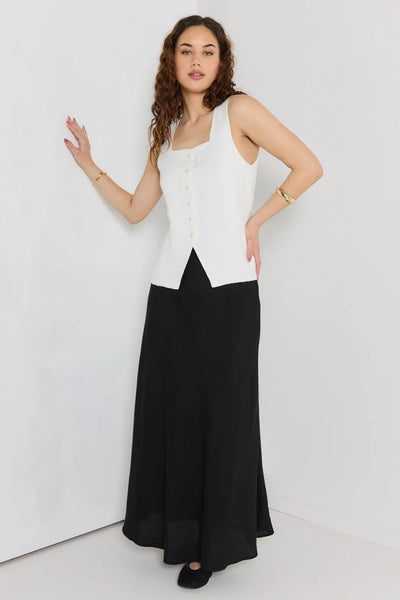 RE:UNION - Viaduct ramie square neck vest ! 10