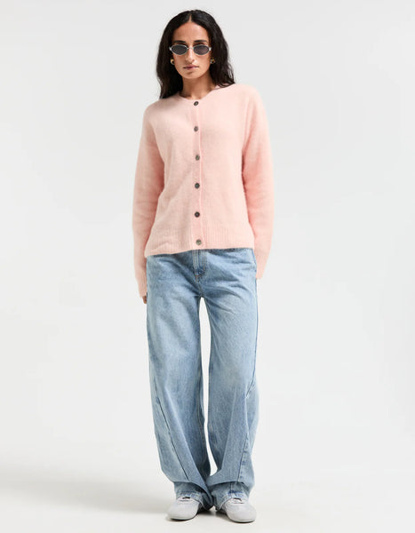 SUPERETTE - Angora blend Coven cardi - Peach! 10-12