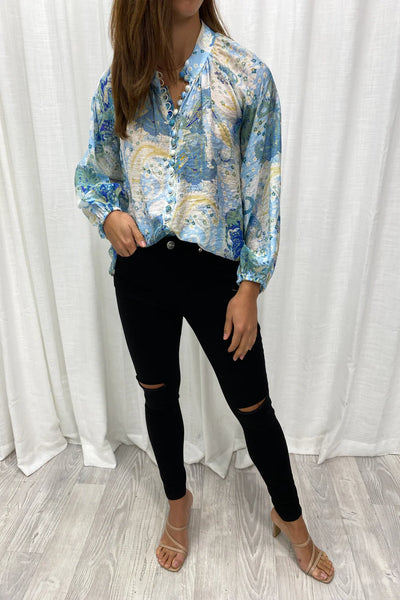 VINE APPAREL (BN) "Crinkle estelle" rayon blouse! 18