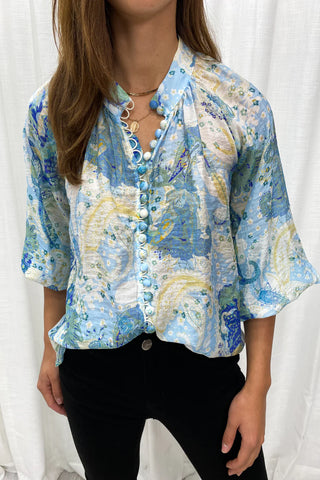 VINE APPAREL (BN) "Crinkle estelle" rayon blouse! 18