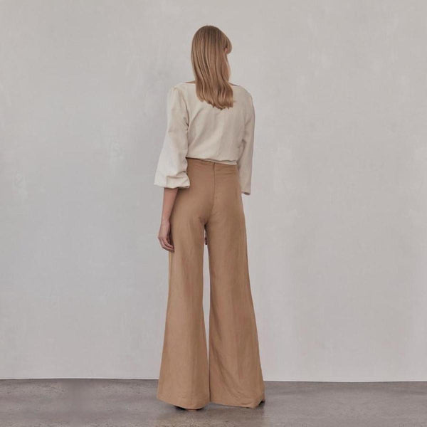 ST AGNI - Delphine linen blend wrap top - Ivory! 14