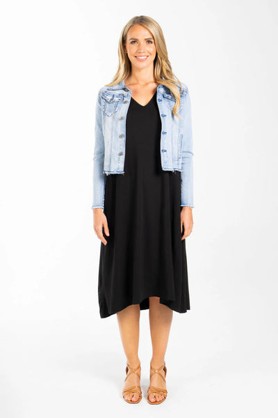 PQ (BN) Light blue frayed denim jacket! 18