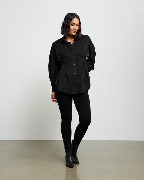 ET ALIA Tuxedo pleated waist shirt! 12