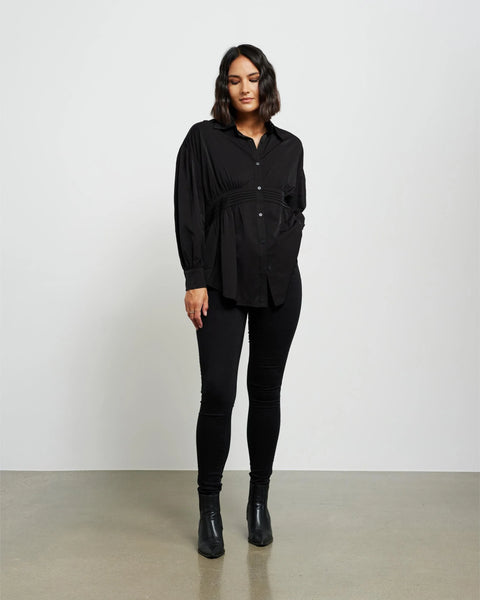 ET ALIA Tuxedo pleated waist shirt! 12