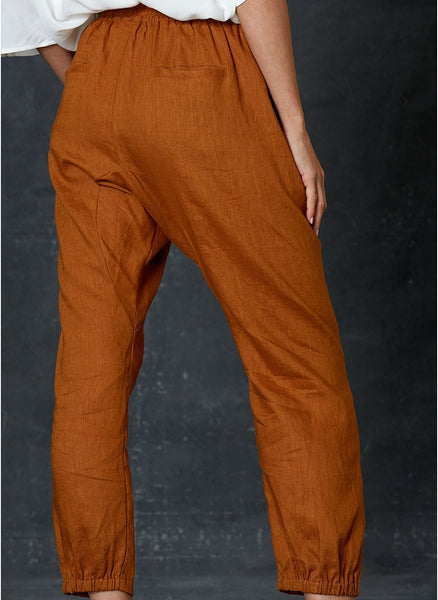EB & IVE - Linen pant - Caramel! 14