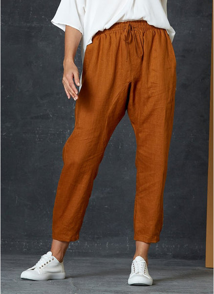 EB & IVE - Linen pant - Caramel! 14