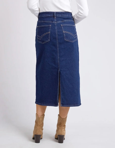 ELM - Eloise denim midi skirt! 8-10