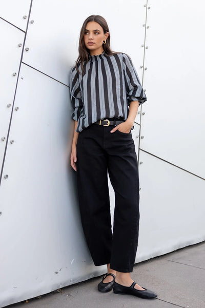 AMONG THE BRAVE (LN) "Embrace"shirred neck top! 14