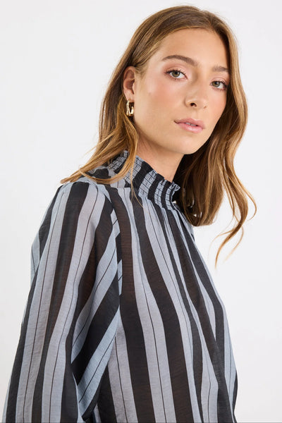 AMONG THE BRAVE (LN) "Embrace"shirred neck top! 14