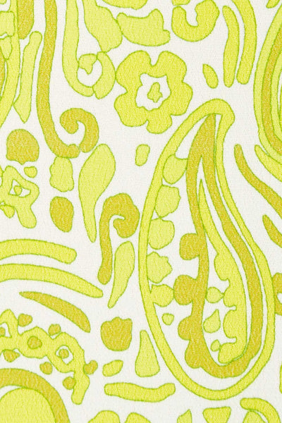 FATE + BECKER - Yellow paisley billow sleeve dress! 8-12