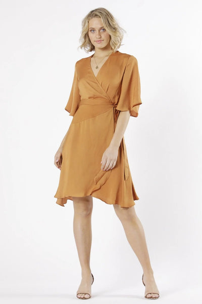 FATE + BECKER (BN) "Mariella" wrap dress - Copper! 16
