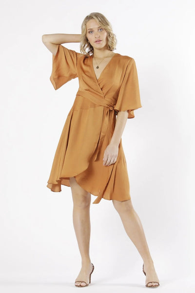 FATE + BECKER (BN) "Mariella" wrap dress - Copper! 16