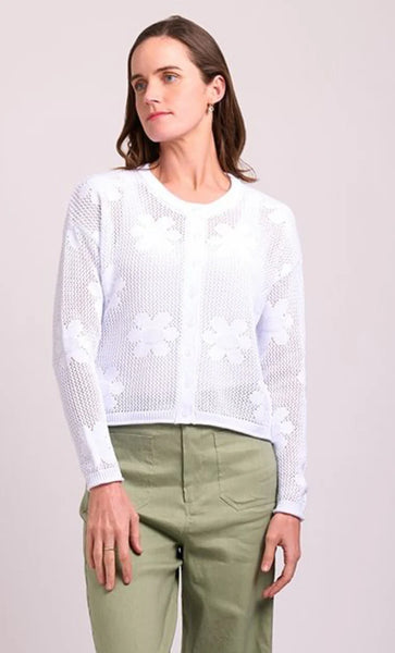 FOIL - Open knit floral cardigan! 16